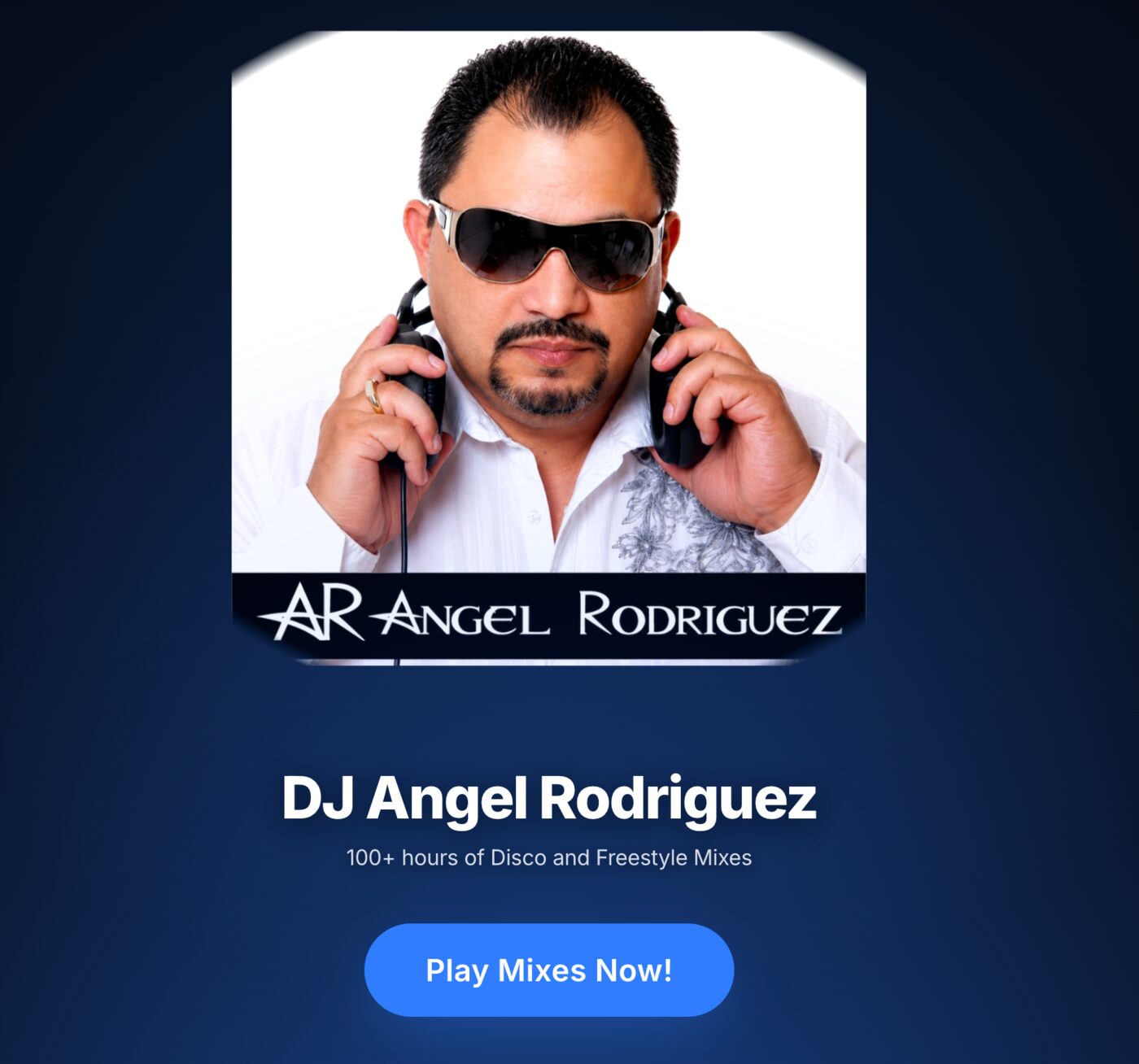 DJ Angel Miami — personal brand web app with mixes, music library, and player, built by Miami Web HQ